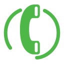 Telefonní sluchátko ikona green