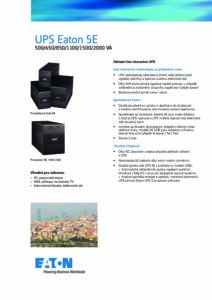 Eaton 5E CZ pdf