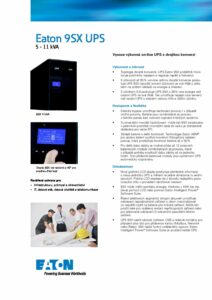Eaton 9SX 5 11 kVA CZ pdf