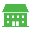 Sikma strecha ikona green Sikma strecha ikona green